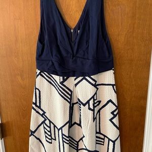 Anthropology blue dress